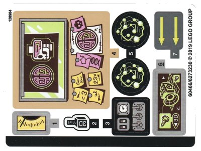 LEGO part Sticker Sheet for Set 70418 - (60466/6273230) (70418stk01)