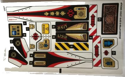 LEGO onderdeel Sticker Sheet for Set 70595 - International Version - (26324/6147786) (70595stk01a)
