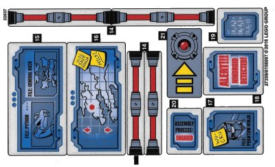 LEGO onderdeel Sticker Sheet for Set 70596 - Sheet 2 (27359/6158007) (70596stk02)