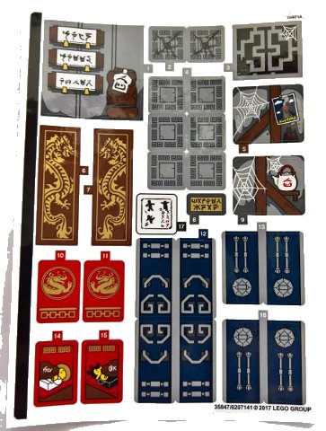LEGO part Sticker Sheet for Set 70617 - (35847/6207141) (70617stk01)