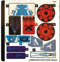 LEGO part Sticker Sheet for Set 70639 - (37080/6215237) 70639stk01