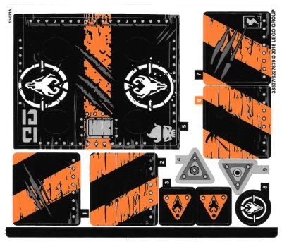 LEGO onderdeel Sticker Sheet for Set 70654 - (38837/6227679) (70654stk01)