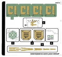 LEGO onderdeel Sticker Sheet for Set 70676 - (54597/6265610) 70676stk01