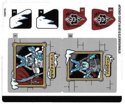LEGO part Sticker Sheet for Set 70678 - (57990/6268372) (70678stk01)
