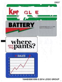 LEGO part Sticker Sheet for Set 70809 - International Version - (16448/6061096) 70809stk01a
