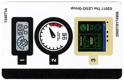 LEGO onderdeel Sticker Sheet for Set 70901 - (29687/6174966) (70901stk01)