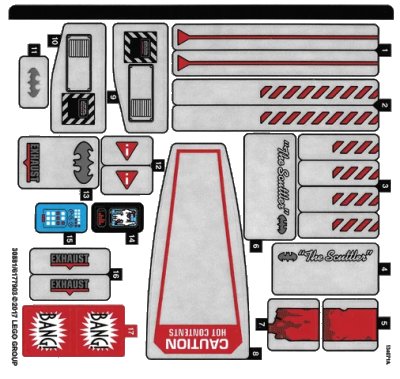 LEGO onderdeel Sticker Sheet for Set 70908 - (30881/6177903) (70908stk01)