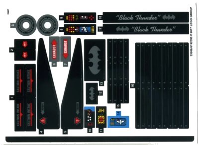 LEGO onderdeel Sticker Sheet for Set 70916 - (33908/6192090) (70916stk01)