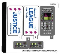LEGO onderdeel Sticker Sheet for Set 70919 - (36832/6214144) 70919stk01