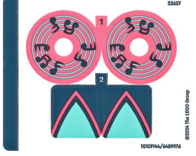 LEGO part Sticker Sheet for Set 71479 - (10109144/6489976) (71479stk01)