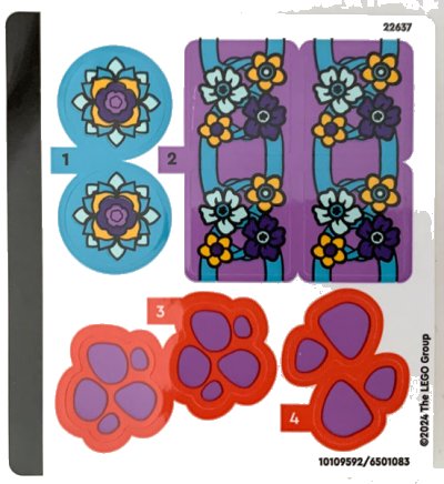 LEGO part Sticker Sheet for Set 71481 - (10109592/6501083) (71481stk01)
