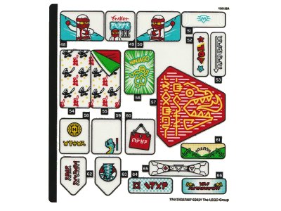 LEGO part Sticker Sheet for Set 71741, Sheet 3 - (77417/6337807) (71741stk03)