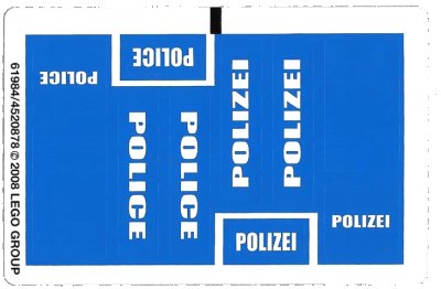 LEGO onderdeel Sticker Sheet for Set 7236-2 - (61984/4520878) (7236.2stk01)