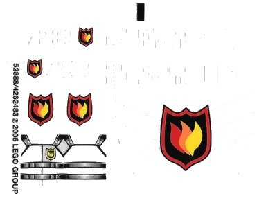LEGO onderdeel Sticker Sheet for Set 7239 - (52888/4262483) (7239stk01)