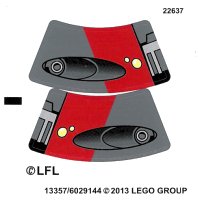 LEGO onderdeel Sticker Sheet for Set 75001 - (13357/6029144) 75001stk01