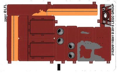 LEGO onderdeel Sticker Sheet for Set 75099 - International Version - (21525/6116841) (75099stk01a)
