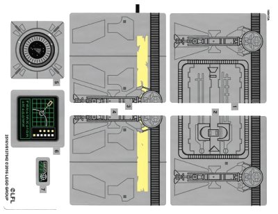 LEGO onderdeel Sticker Sheet for Set 75136 - International Version - (25161/6137942) (75136stk01a)