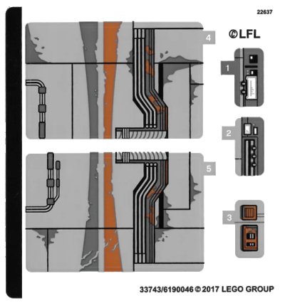 LEGO onderdeel Sticker Sheet for Set 75178 - (33743/6190046) (75178stk01)