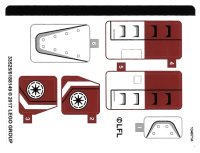 LEGO part Sticker Sheet for Set 75182 - (33525/6188149) 75182stk01