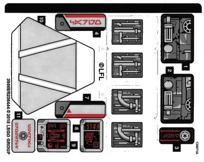 LEGO onderdeel Sticker Sheet for Set 75219 - (39568/6236444) (75219stk01)