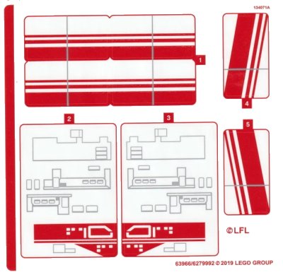 LEGO onderdeel Sticker Sheet for Set 75249 - (63966/6279992) (75249stk01)
