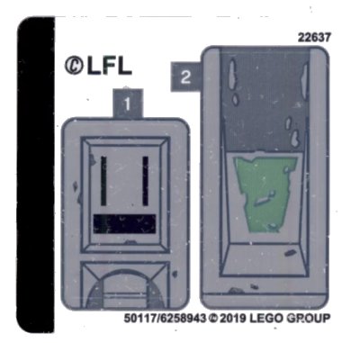 LEGO onderdeel Sticker Sheet for Set 75261 - (50117/6258943) (75261stk01)