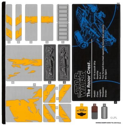 LEGO onderdeel Sticker Sheet for Set 75331 - (10103823/6438875) (75331stk01)
