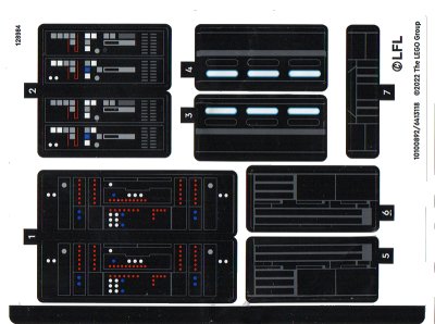 LEGO onderdeel Sticker Sheet for Set 75336 - (10100892/6413118) (75336stk01)