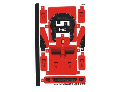 LEGO onderdeel Sticker Sheet for Set 75890 (49141/6253618) (75890stk01)