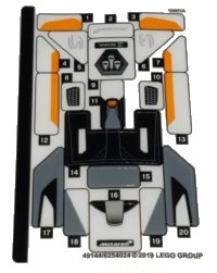 LEGO part Sticker Sheet for Set 75892 - (49144/6254024) 75892stk01