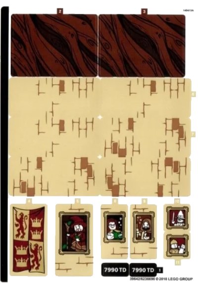 LEGO onderdeel Sticker Sheet for Set 75953 - (39642/6236696) (75953stk01)