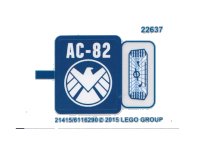 LEGO part Sticker Sheet for Set 76036 - International Version - (21415/6116290) 76036stk01a