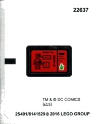 LEGO part Sticker Sheet for Set 76044 - International Version - (25491/6141529) 76044stk01a