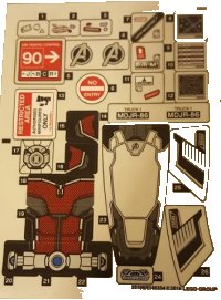 LEGO onderdeel Sticker Sheet for Set 76051 - International Version (26198/6146354) 76051stk01a