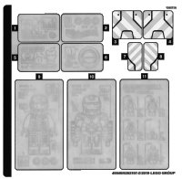 LEGO part Sticker Sheet for Set 76125 - (49540/6262107) 76125stk01