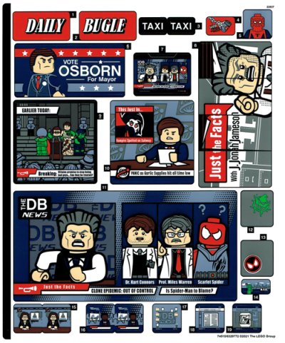 LEGO onderdeel Sticker Sheet for Set 76178, Sheet 1 - (74515/6329772) (76178stk01)