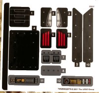 LEGO onderdeel Sticker Sheet for Set 76181 - (74526/6329779) 76181stk01