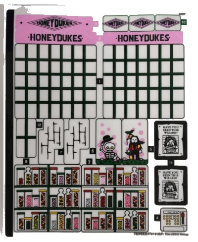 LEGO onderdeel Sticker Sheet for Set 76388, Sheet 1 - (79245/6351701) (76388stk01)
