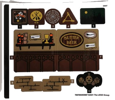 LEGO part Sticker Sheet for Set 76388, Sheet 2 - (79576/6353967) (76388stk02)