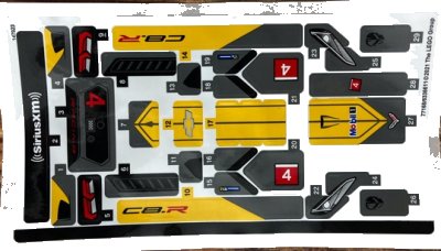 LEGO onderdeel Sticker Sheet for Set 76903, Sheet 1 - (77168/6336611) (76903stk01)