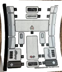 LEGO onderdeel Sticker Sheet for Set 76903, Sheet 2 - (72376/6324125) 76903stk02