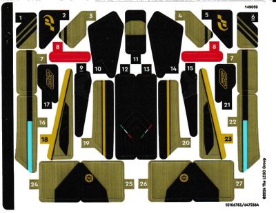 LEGO onderdeel Sticker Sheet for Set 76923 - (10106783/6472364) (76923stk01)