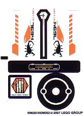 LEGO onderdeel Sticker Sheet for Set 7694 - (59620/4506052) (7694stk01)