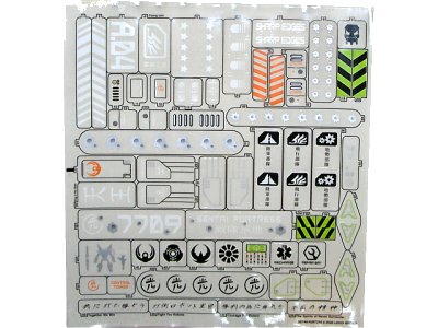 LEGO onderdeel Sticker Sheet for Set 7709 - (56746/4297316) (7709stk01)