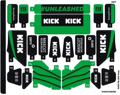 LEGO onderdeel Sticker Sheet for Set 77247 - International Version - (10115313/6581080) (77247stk01a)