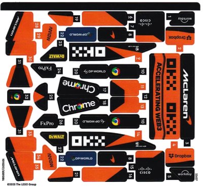 LEGO onderdeel Sticker Sheet for Set 77251 - International Version - (10115317/6581084) (77251stk01a)