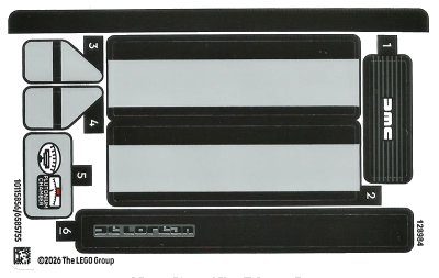 LEGO onderdeel Sticker Sheet for Set 77256 - (10115856/6585755) (77256stk01)