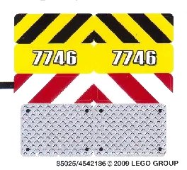 LEGO onderdeel Sticker Sheet for Set 7746 - (85025/4542186) (7746stk01)