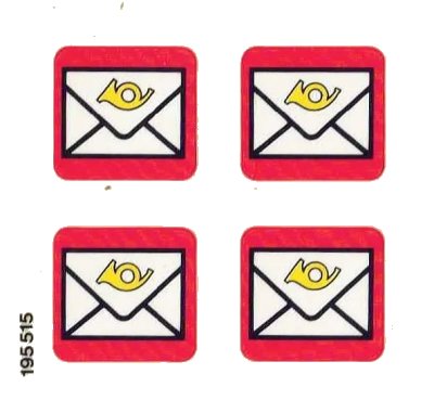 LEGO onderdeel Sticker Sheet for Set 7819 - (195515) (7819stk01)