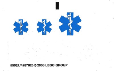 LEGO onderdeel Sticker Sheet for Set 7890 - (55027/4287825) (7890stk01)
